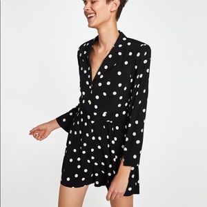 Zara Basic Polka Dot Romper